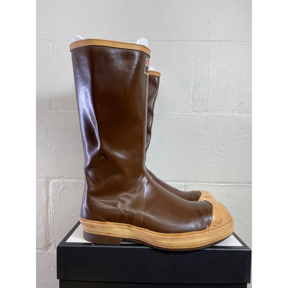 XTRATUF Legacy 15 Inch Neoprene Brown Waterproof Fishing Boots  Men's Size 12